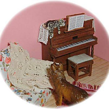 1:24th scale Piano runner and throw