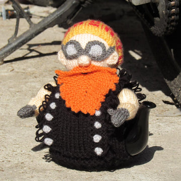 Biker Tea Cosy Knitting Pattern