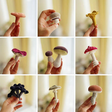 Crochet mushrooms, amigurumi mushrooms, Mushrooms collection