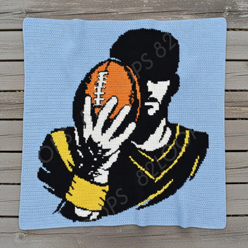 Football Baby CROCHET Blanket Pattern