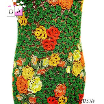 Dress with roses
