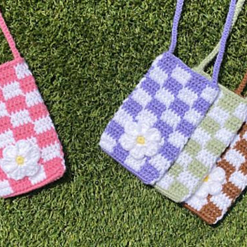 Checkered Crossbody Bag