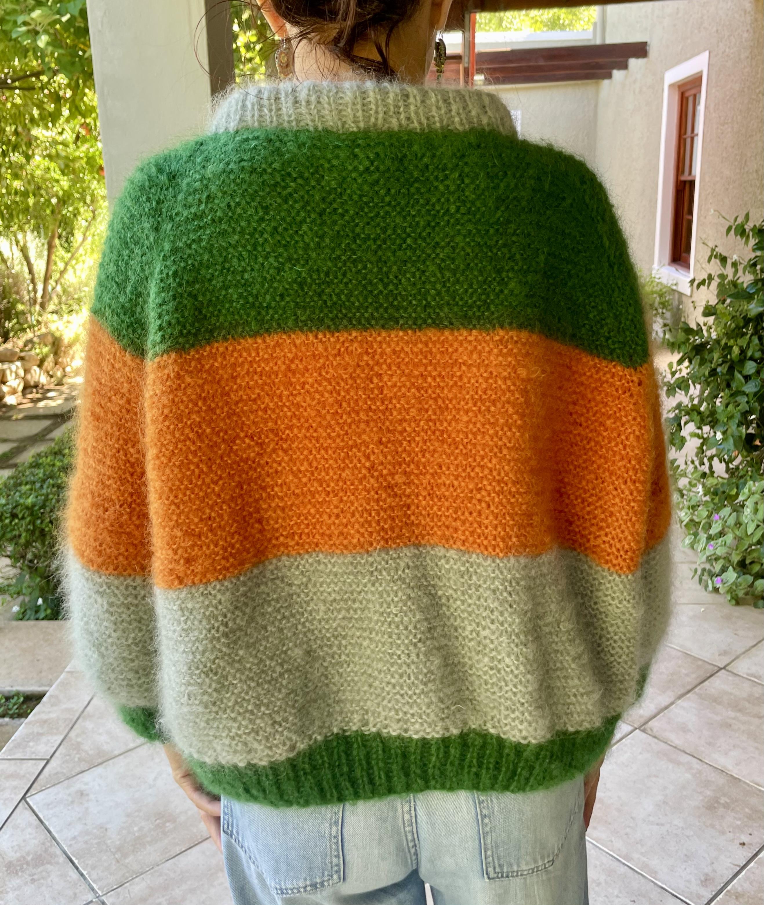 Striped Mohair Cardigan
