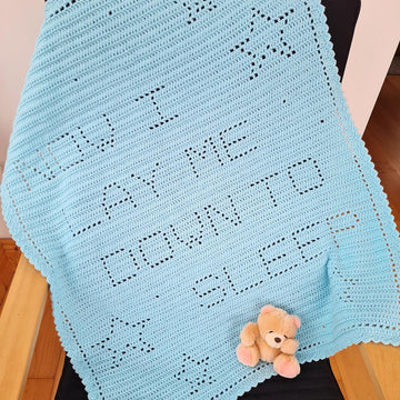 Now I lay me down to sleep Filet Blanket