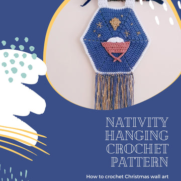 Holy Night nativity wall hanging