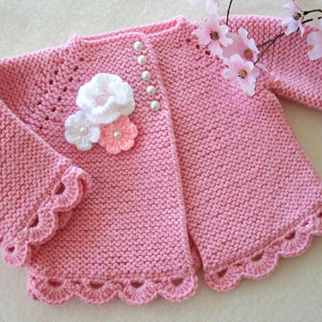 Pattern Baby Jacket Garter Stitch and Baby Pants