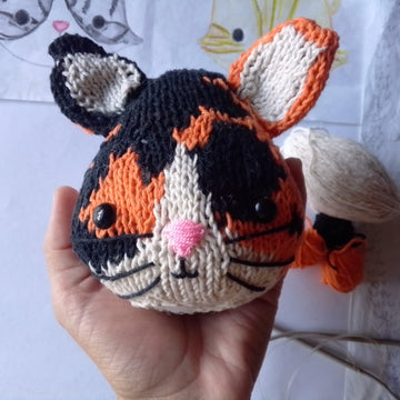 Dora the Cat Calico (head)