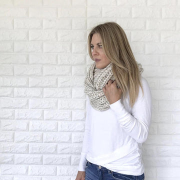 Brioche Infinity Scarf