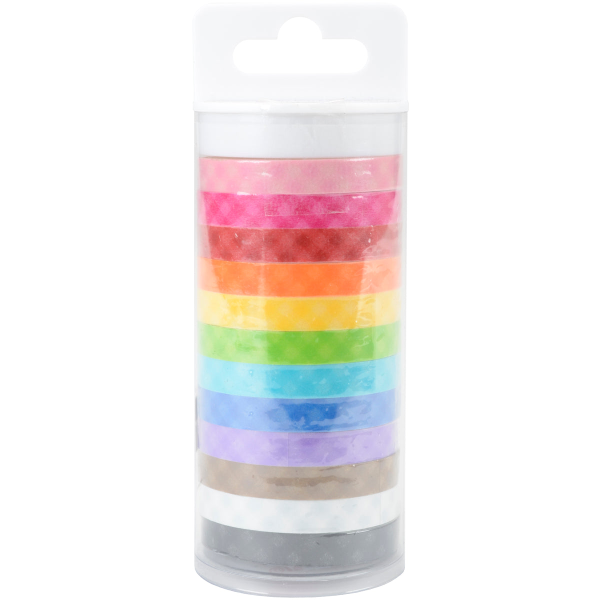 Doodlebug Monochromatic Washi Tape 8mmx12yds 12/Pkg - Gingham