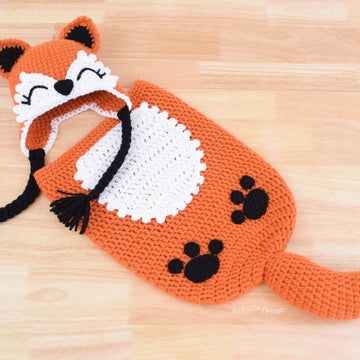 Roxy the Baby Fox Hat and Cocoon