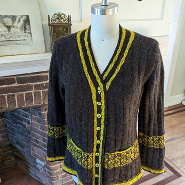 Gigot Puff (or no-puff) cardigan
