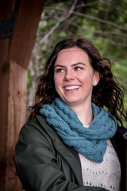 Cabled Infinity Scarf