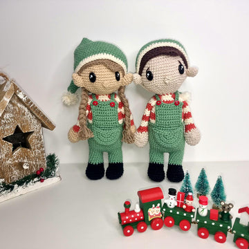 Amigurumi Christmas elves
