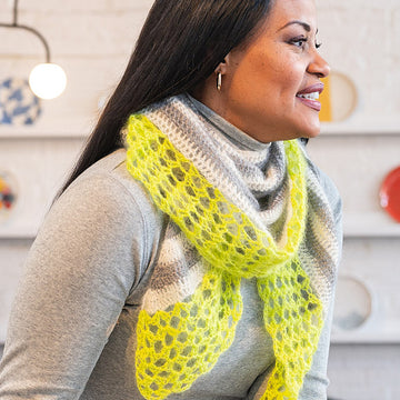 Garida Shawl in Berroco Aerial  - Downloadable PDF