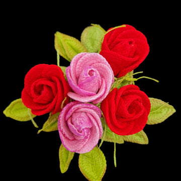 Crochet Valentines Roses