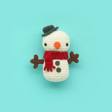 Mel the Snowman - Free Toy Crochet Pattern For Christmas in Paintbox Yarns Cotton Aran by Paintbox Yarns