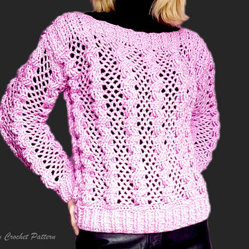 Pink Cable Sweater
