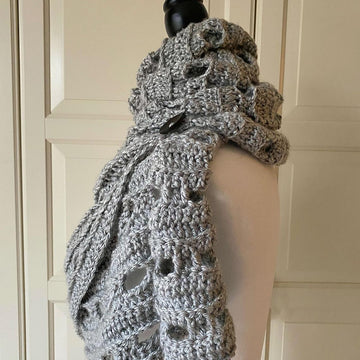 Easy Scarf Pattern: Easy-Drapey One-Rectangle Cowl-Scarf