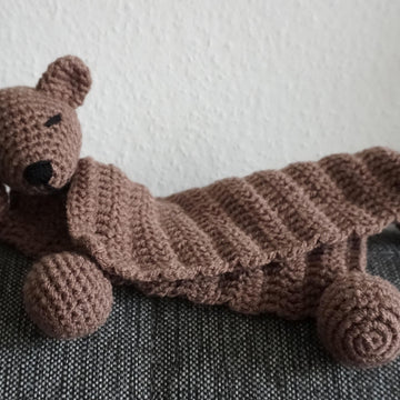 Amigurumi Häkelanleitung Schnuffeltuch / Schmusetuch Bär Balu ♥