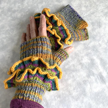 Raggedy Ruffles Fingerless Mitts