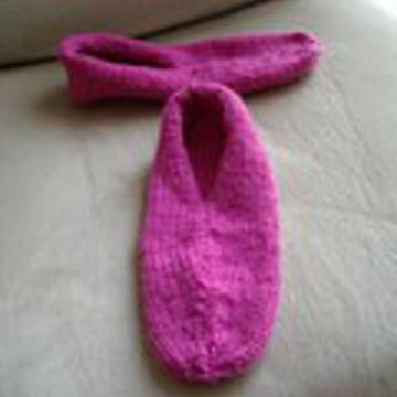 Sage - 12ply easy knit slippers