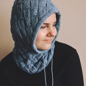 Autumn Entrelac Balaclava for DK