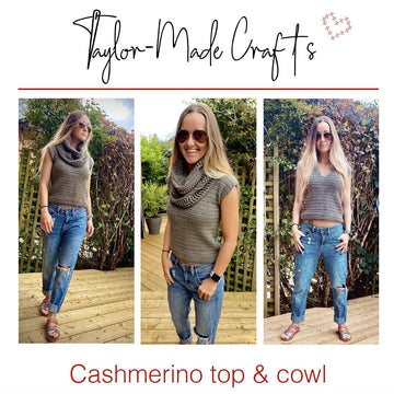 Cashmerino top & cowl set