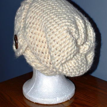 Cable Brimmed Slouch Hat
