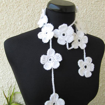 Floral Scarf Lariat