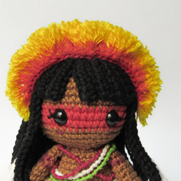 Kaolin amigurumi doll - crochet pattern by Crochelandia