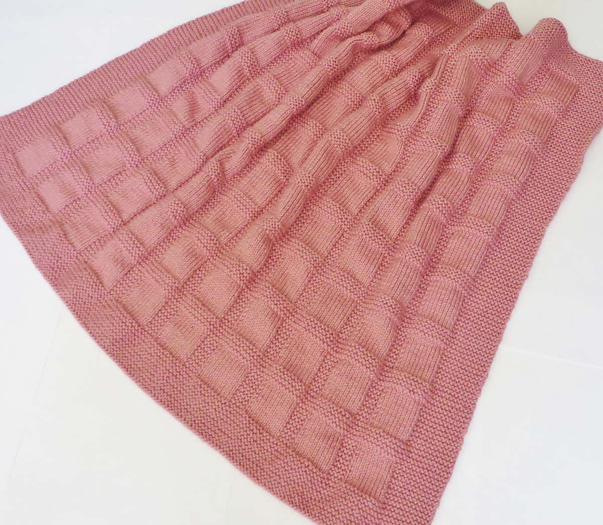 Blocks and Ridges Baby Blanket