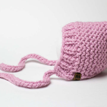 Garter Stitch Pixie Bonnet Hat Baby Children