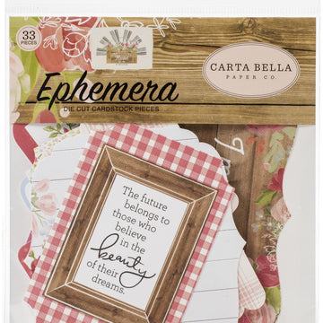 Echo Park Paper Carta Bella Cardstock Ephemera 33/Pkg - Icons, Farmhouse Market