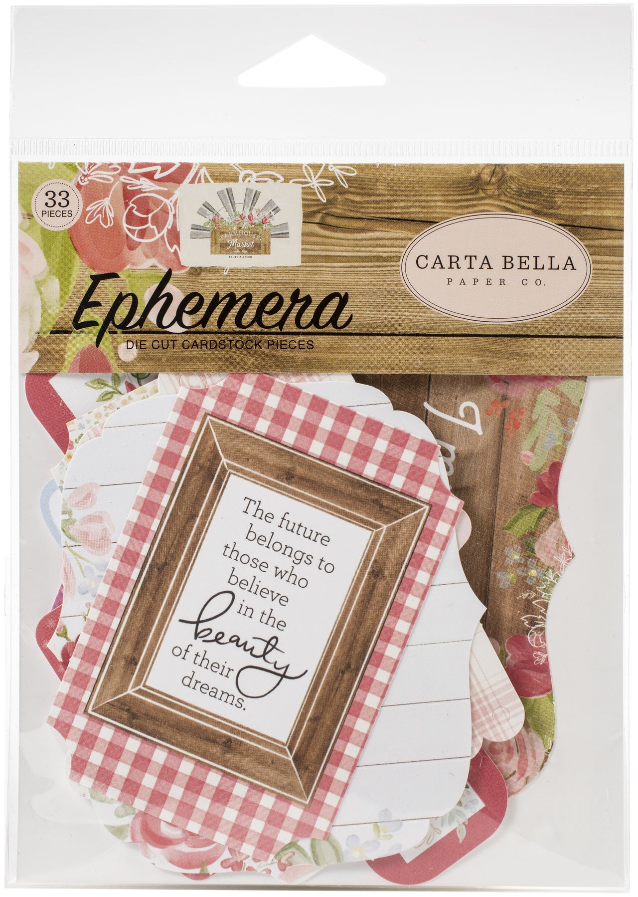 Echo Park Paper Carta Bella Cardstock Ephemera 33/Pkg - Icons, Farmhouse Market