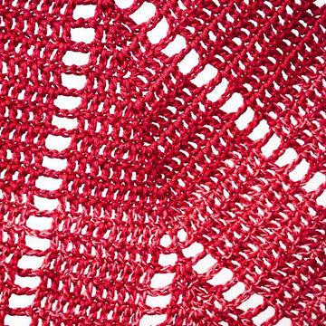 Raspberry Croissant Shawl