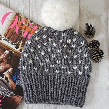 Hat with snowflakes