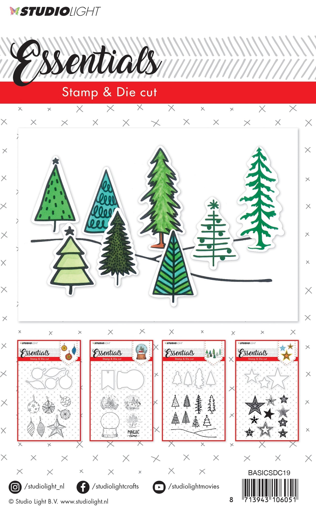 Studio Light Essentials Stamp & Die Set - 546192