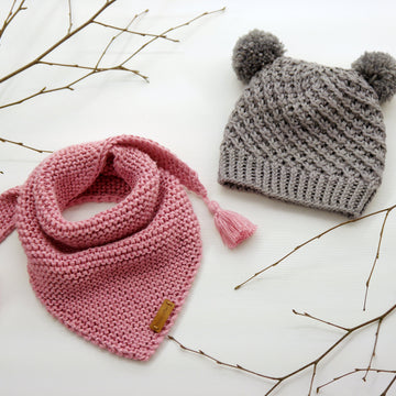 Strickanleitung - Sternchenmütze und Dreieckstuch - No.192