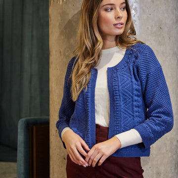 Alicia Jacket - Knitting Pattern in MillaMia Naturally Soft Merino - Downloadable PDF