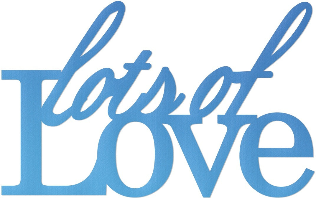 Artdeco Creations Couture Creations Sentiment Mini Die - Lots Of Love 1.8"X1.8"