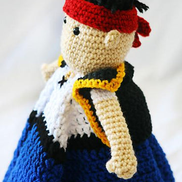Pirate Captain Blanket Buddy pattern