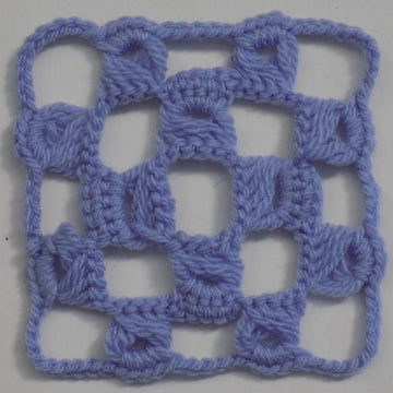 Reversible Broomstick Granny Square