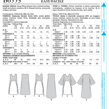 Butterick Misses' Dress B6553 - Sewing Pattern