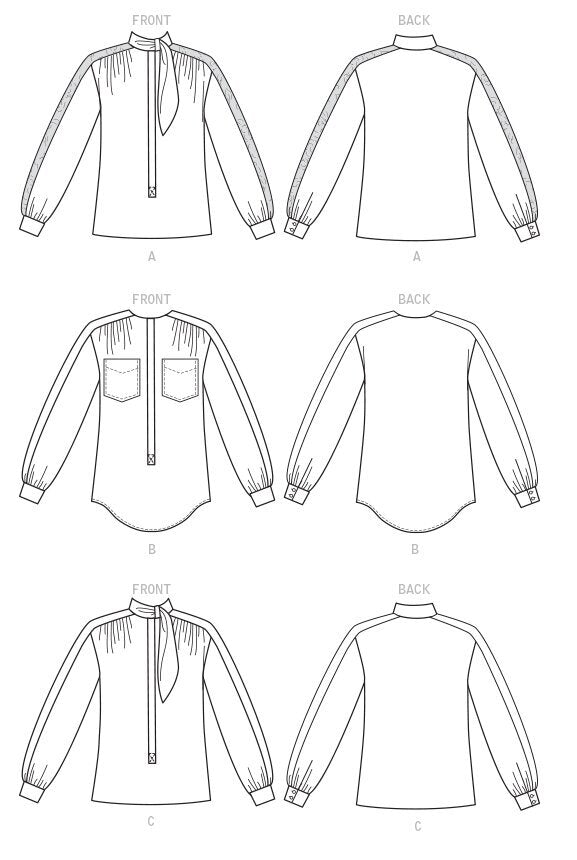 McCall's Misses' Blouses M8002 - Sewing Pattern