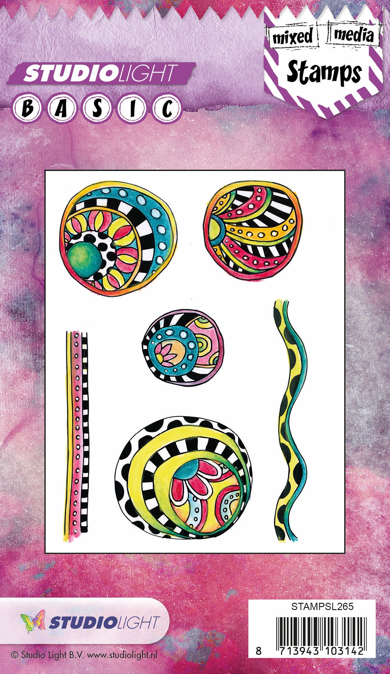 Studio Light Basic A6 Mixed Media Stamps - 415721
