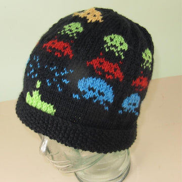 Retro Space Invaders Beanie Hat