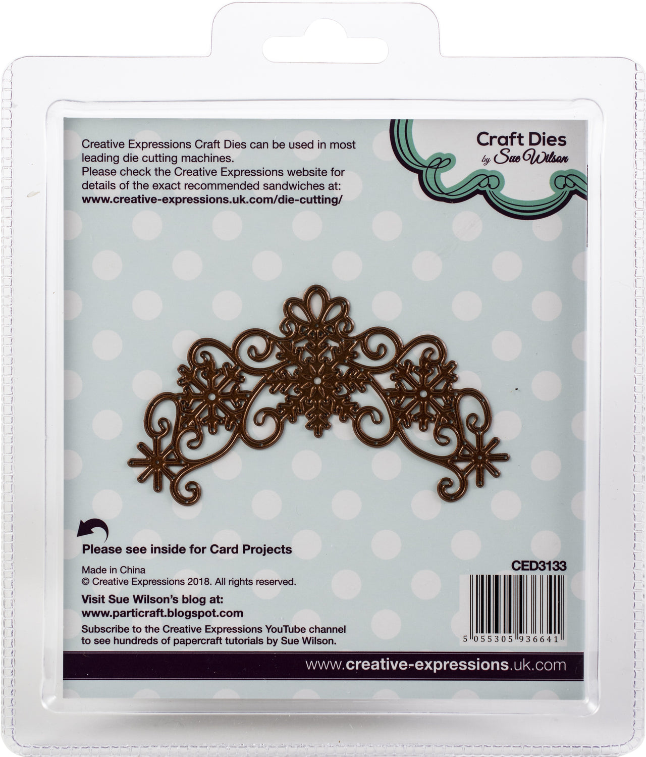 Creative Expressions Festive Craft Dies By Sue Wilson - Frosty Snowflake Corner