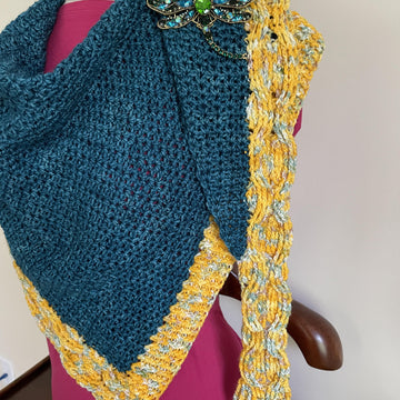 Honeycomb Asymmetrical Scarf