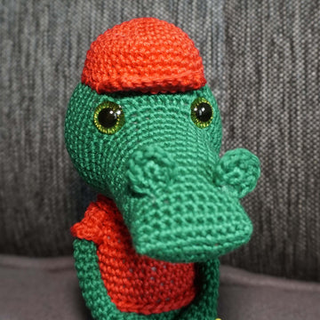 Häkelanleitung für das Krokodil Croco