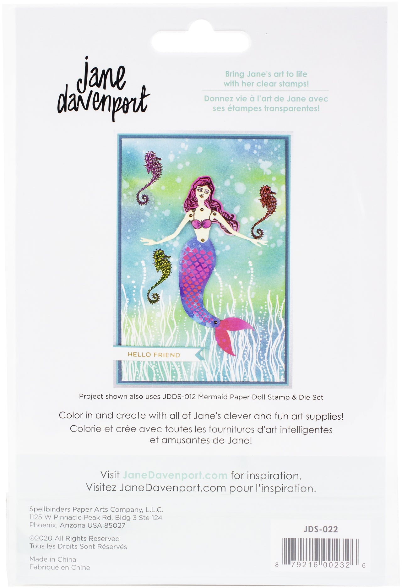Spellbinders Clear Stamp Set By Jane Davenport - Sea Kelp